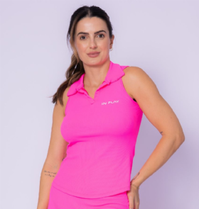 Blusa com Gola IN250 Pink