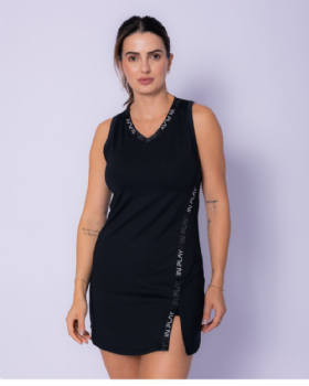 VESTIDO LOGO IN232 Preto