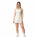 VESTIDO PLISSADO OFF WHITE C/SHORT